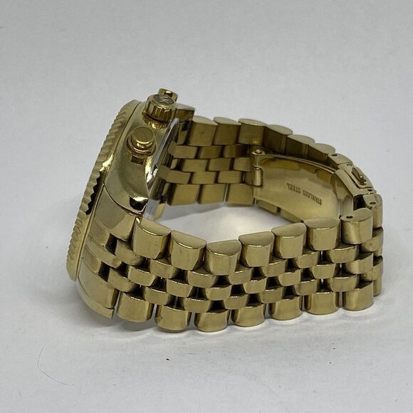 Michael Kors Lexington MK5556 Women Gold Stainless Steel Analog Dial Watch VK455 - Picture 9 of 12